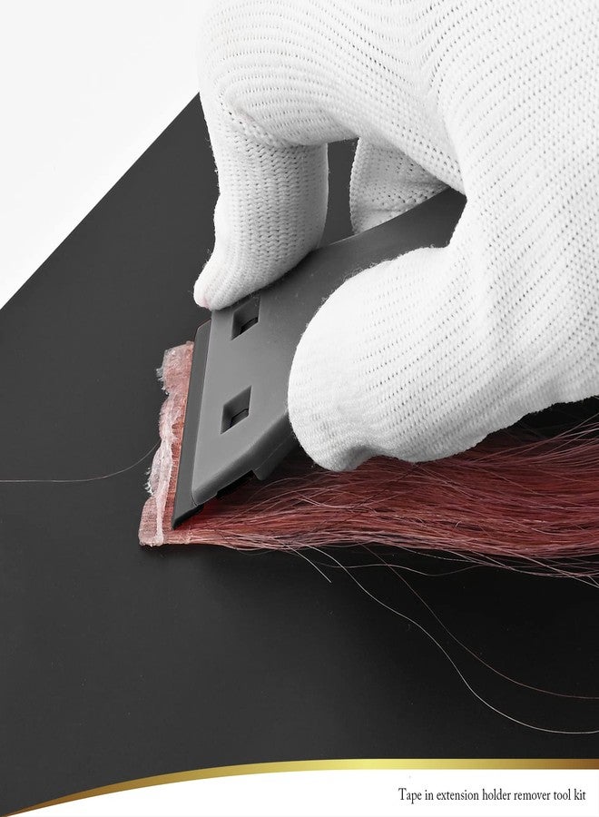 EHDIS Hair Extension Tape Tabs, 6 Sheets Double Sided Replacement Tape Adhesive Hair Extension Tapes with Glue Remover Scraper Tool and Tweezers - Image 4